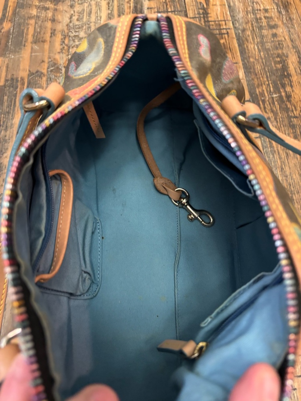 Dooney & Bourke Crayon Doodle Barrel Bag - Picture 14 of 16